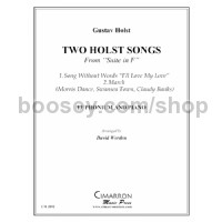 Two Holst Songs from Suite in F (Bass/Treble clef edition)